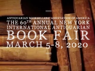 New York International Antiquarian Book Fair 2020