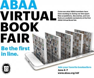 ABAA Virtual Book Fair, June 2020