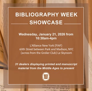 ABAA Bibliography Week Showcase 2026