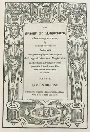 Mirror for Magistrates (three volumes); WITH: The Palace of Pleasure (three volumes)