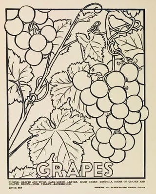 Item #1002738 Picture Posters to Color: Fruits and Vegetables. DESIGN, F. Raymond Elms
