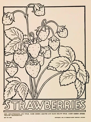 Picture Posters to Color: Fruits and Vegetables