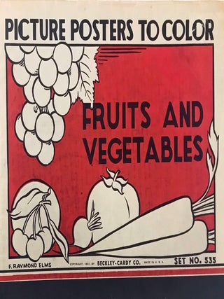 Picture Posters to Color: Fruits and Vegetables