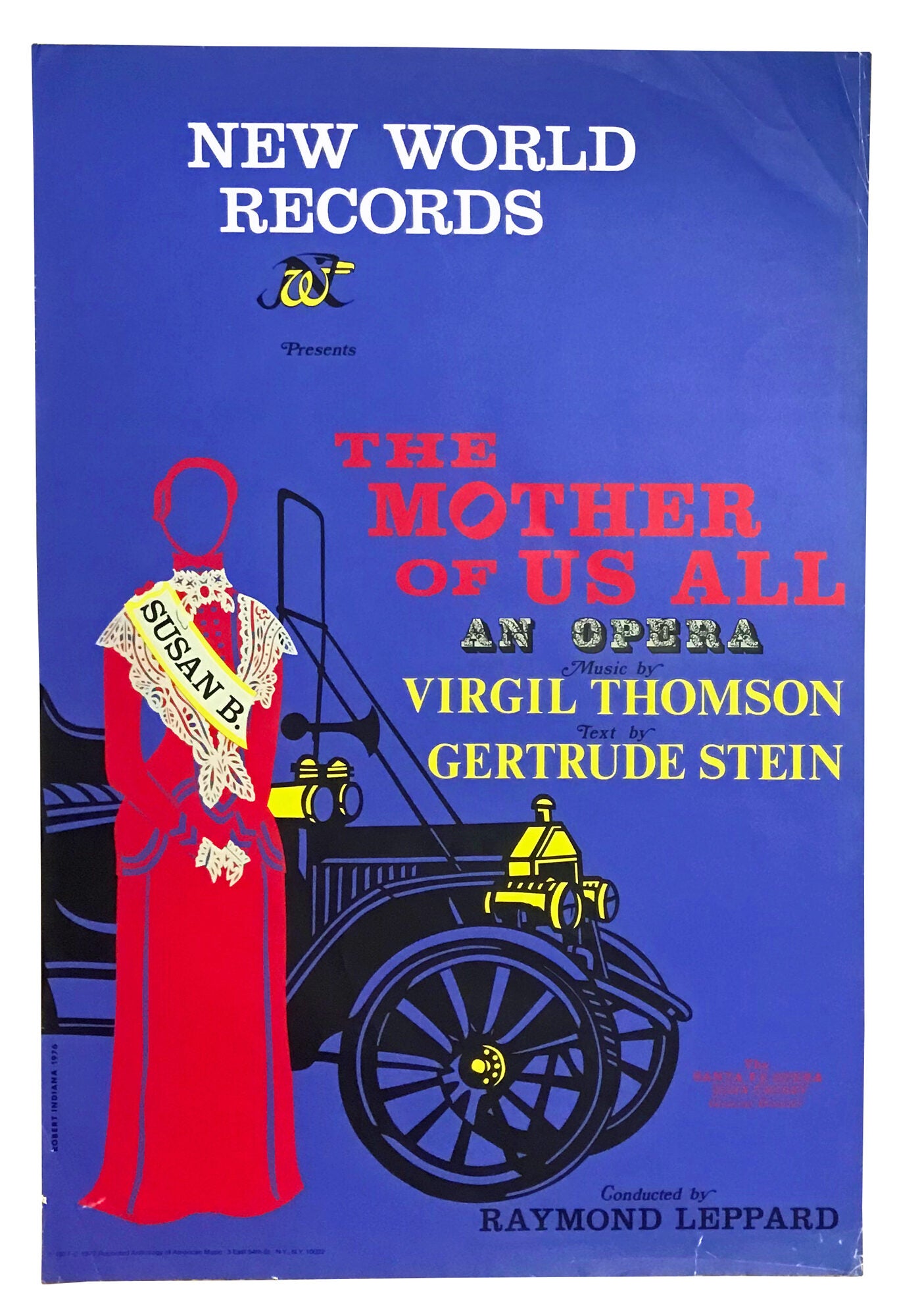 Serigraph poster for the Santa Fe Opera recording of The Mother of