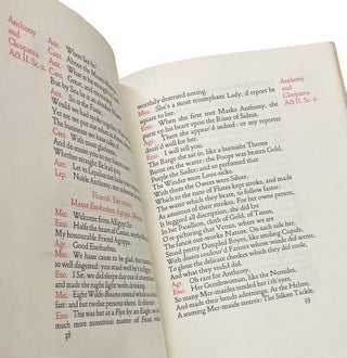 Doves Press Edition of Antony and Cleopatra, 1912. William Shakespeare, T. J. Cobden-Sanderson,