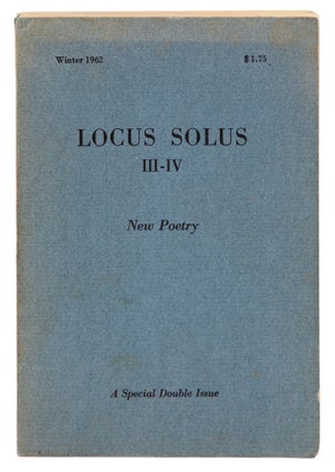 Locus Solus III-IV. New Poetry. Winter 1962. John Ashbery, Diane Di Prima.