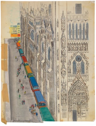 Notre-Dame with Tourists