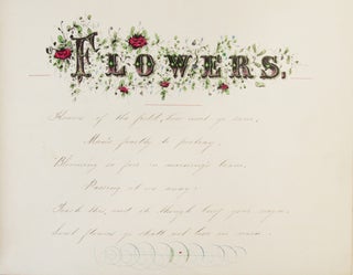 Specimens of Penmanship written by Mas. F.B. Leach at the High School, Oldham, Conducted by the Rev. Hugh Tait, B.A. (two volumes)