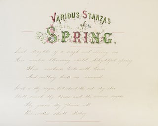 Specimens of Penmanship written by Mas. F.B. Leach at the High School, Oldham, Conducted by the Rev. Hugh Tait, B.A. (two volumes)