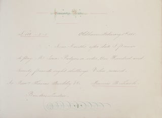 Specimens of Penmanship written by Mas. F.B. Leach at the High School, Oldham, Conducted by the Rev. Hugh Tait, B.A. (two volumes)