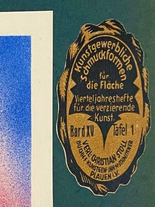 Kunstgewerbliche Schmuckformen für die Fläche. Vierteljahrshefte für die verzierende Kunst, Volume XV, Plate 1