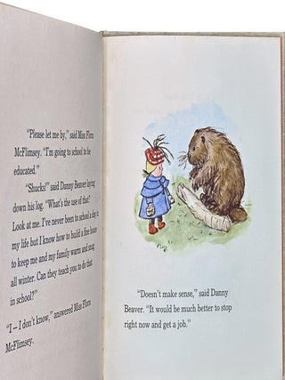 Three original illustrations for Miss Flora McFlimsey and the Little Red Schoolhouse