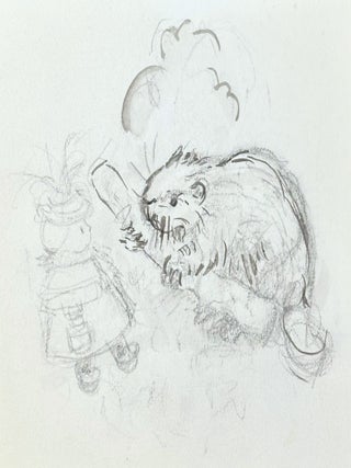 Three original illustrations for Miss Flora McFlimsey and the Little Red Schoolhouse