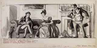 Four original literary-historical illustrations for The New York Times Book Review