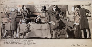 Four original literary-historical illustrations for The New York Times Book Review