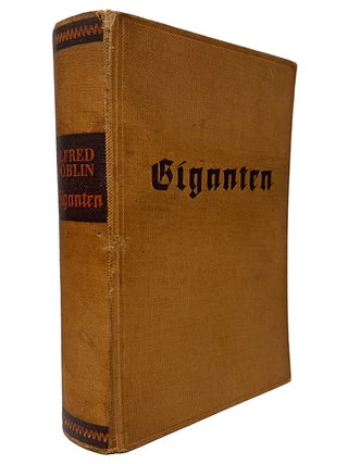 Item #1003656 Giganten. Ein Abenteuerbuch. Alfred Döblin, Isaac Steinberg, Leo Steinberg