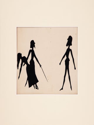 Silhouette illustration: The Hero Arrives