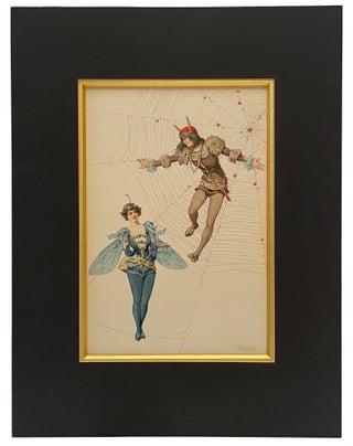 The Spider and the Fly, 1905, Original Illustration by Theodore Hampe. Theodore Michael Hampe.