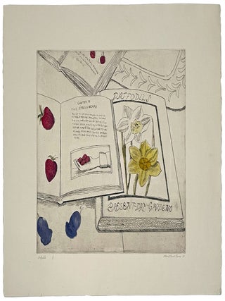 Daffodils (signed color etching)
