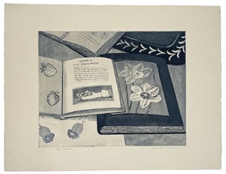 Blue Daffodils (signed color etching)