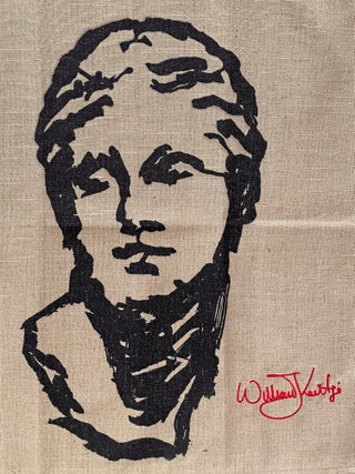 Textile screenprinted with image of “Head (Venus)”