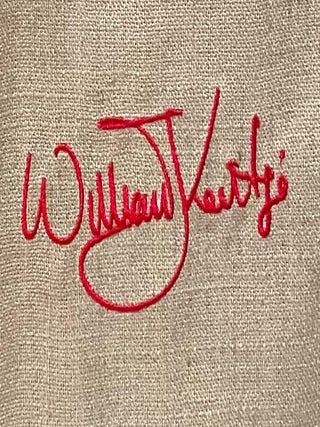 Textile screenprinted with image of “Head (Venus)”