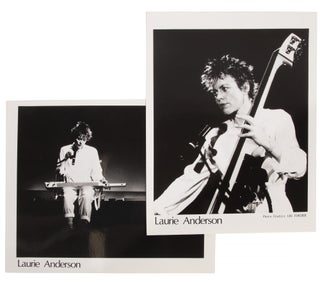 Home of the Brave: A Film by Laurie Anderson; with: two promotional photographs