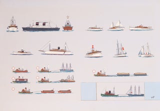 Fourteen original illustrations for The Big Book of Real Boats and Ships