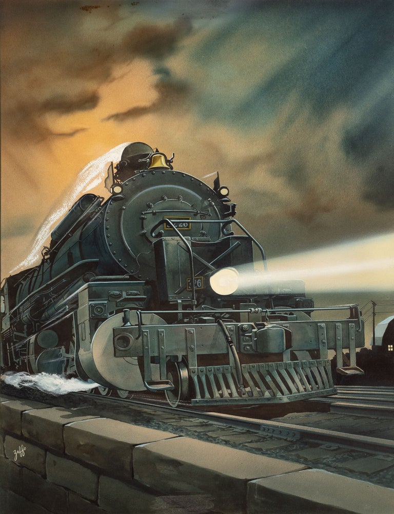 Item #1004197 Fifteen original illustrations for The Big Book of Real Trains. George J. Zaffo.