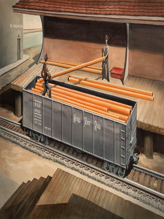 Fifteen original illustrations for The Big Book of Real Trains