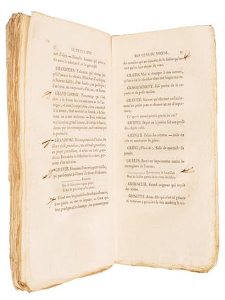 Dictionnaire des Gens du Monde, a l'Usage de la Cour et de la Ville; with: With: A New Dictionary for the Fashionable World, Translated from the French (London: For the Author, 1820)
