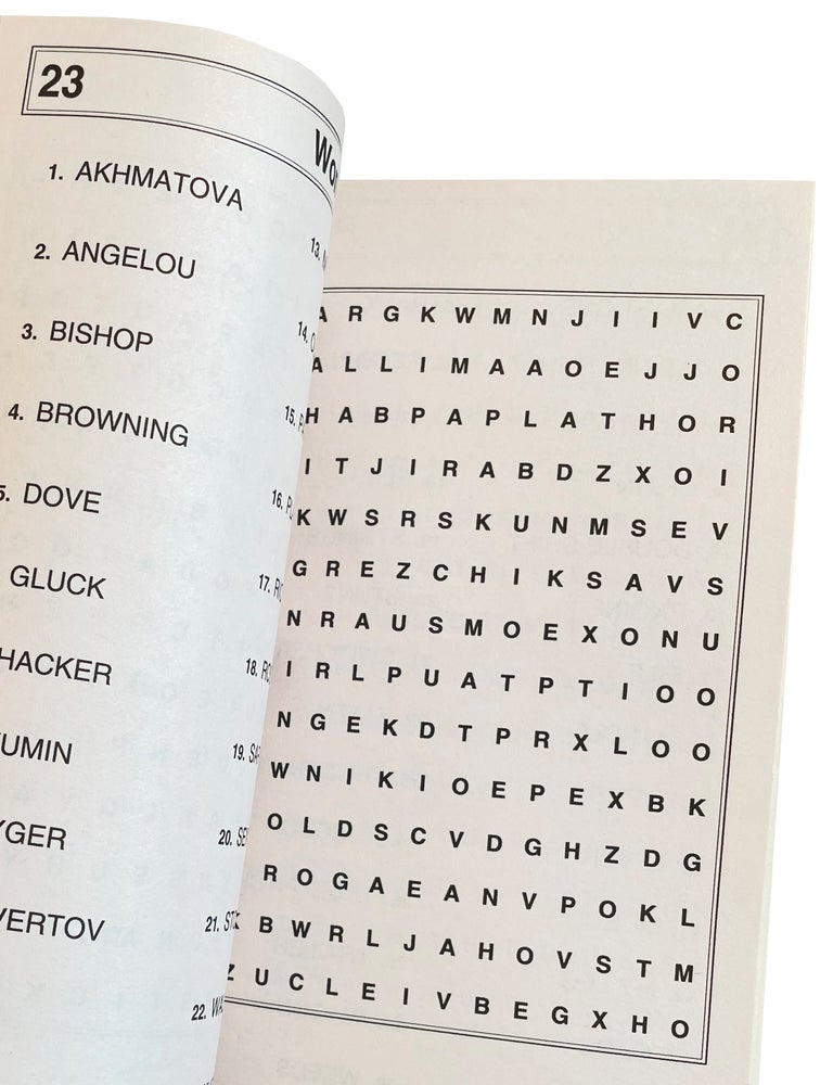 Item #1004285 Word-Finds Companion. Volume 314. WOMEN POETS.