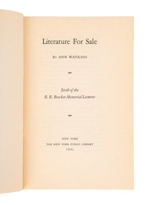 Literature for Sale