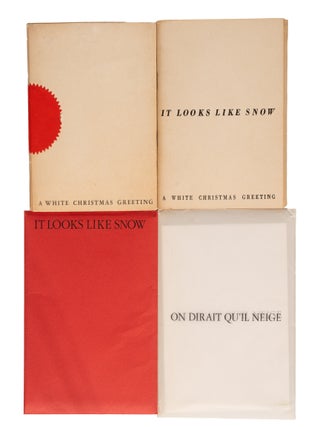 Four variant editions of “It Looks Like Snow: A Picture Book by Remy Charlip”