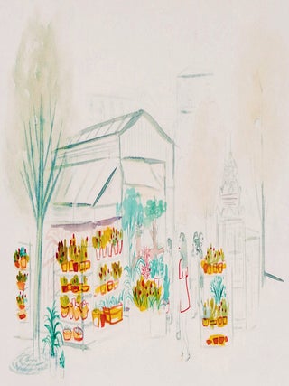 Original illustration: &ldquo;March&eacute; aux fleurs&rdquo;