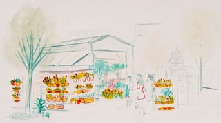 Original illustration: “Marché aux fleurs”