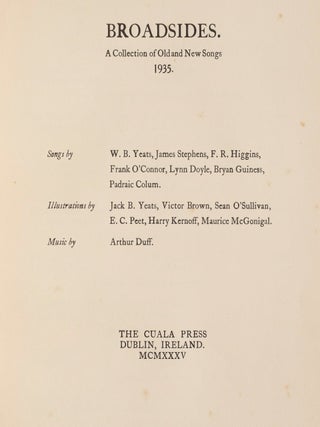 Broadsides. A Collection of Old and New Songs 1935