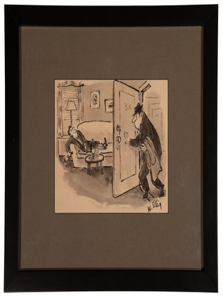 Original gag cartoon for Collier&rsquo;s magazine