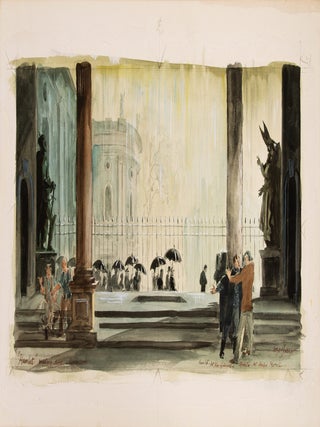 Original set design for Hamlet: “Grave Scene”