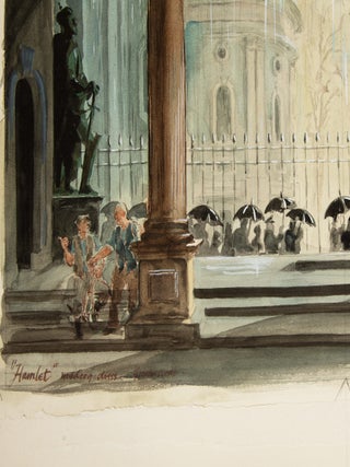 Original set design for Hamlet: “Grave Scene”
