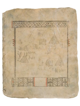 Parisian furrier&rsquo;s promotional album in the form of an indigenous manuscript