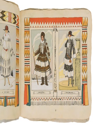 Parisian furrier’s promotional album in the form of an indigenous manuscript