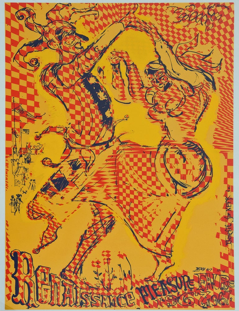 Item #1004515 Renaissance Pleasure Faire / May 6-7 13-14 (screenprinted poster). ADVERTISING, Earl Newman.